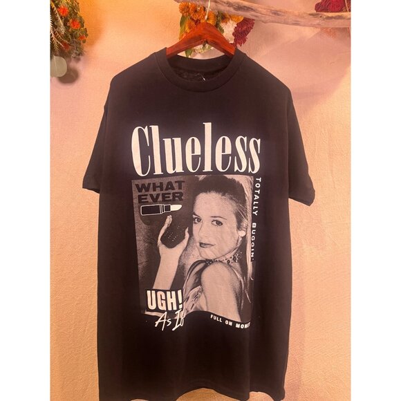 Clueless Movie Graphic Tee — Cher • “Whatever / As If / Totally Buggin” — Black - Picture 1 of 7